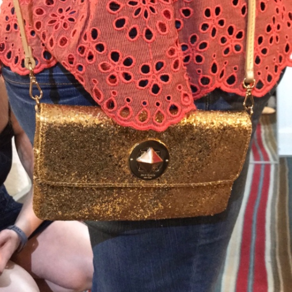 Gold Sparkle Kate Spade Crossbody